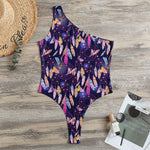 Boho Dream Catcher Pattern Print One Shoulder Bodysuit