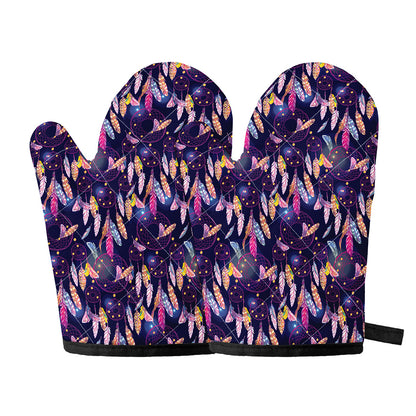 Boho Dream Catcher Pattern Print Oven Mitts