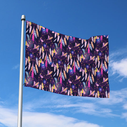 Boho Dream Catcher Pattern Print Polyester Flag