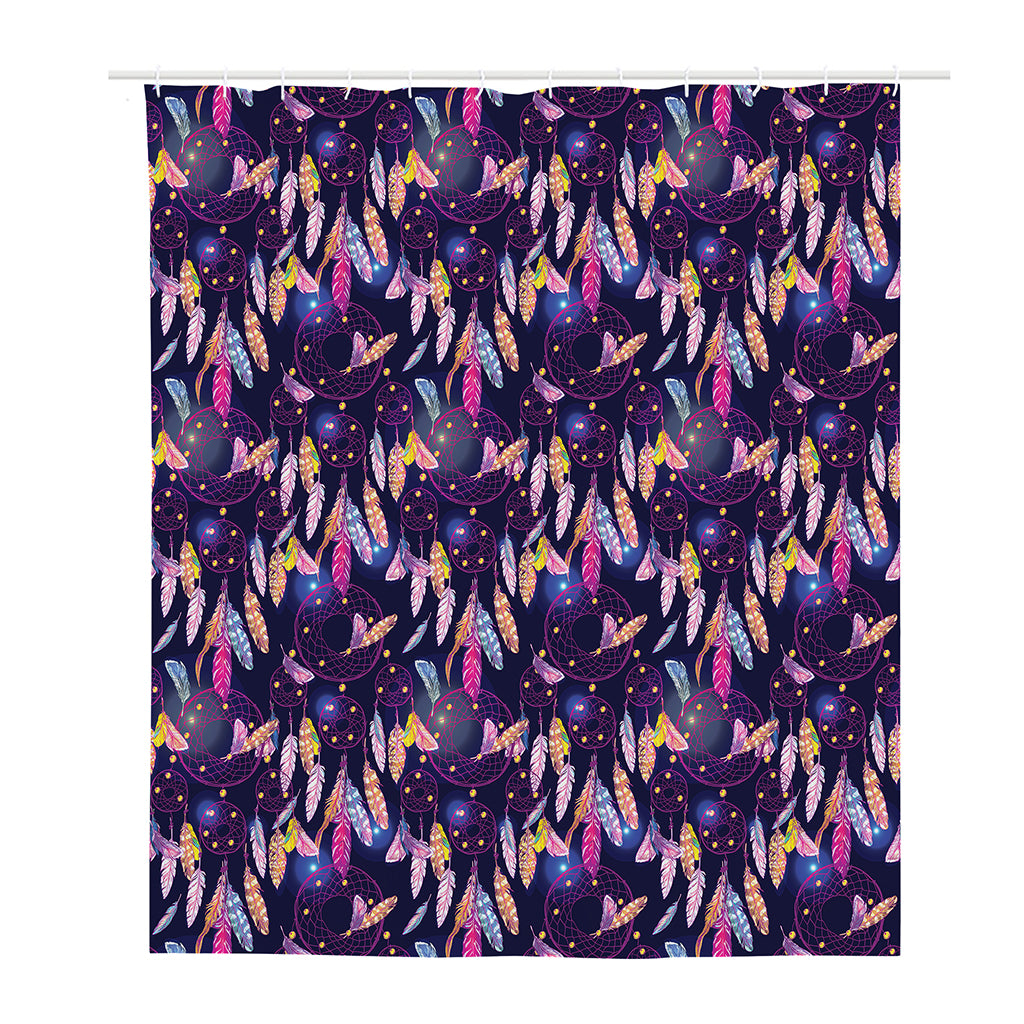 Boho Dream Catcher Pattern Print Polyester Shower Curtain