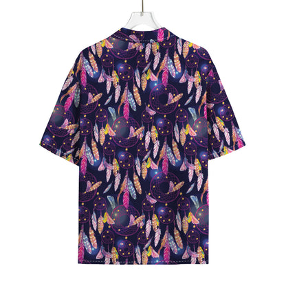 Boho Dream Catcher Pattern Print Rayon Hawaiian Shirt