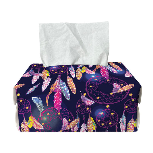Boho Dream Catcher Pattern Print Rectangle Tissue Box Cover