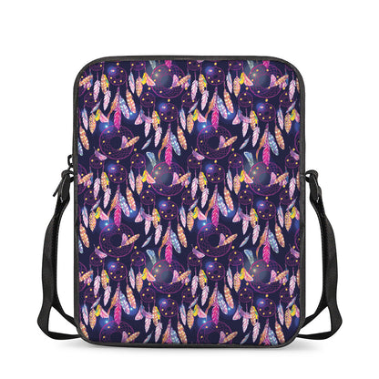 Boho Dream Catcher Pattern Print Rectangular Crossbody Bag