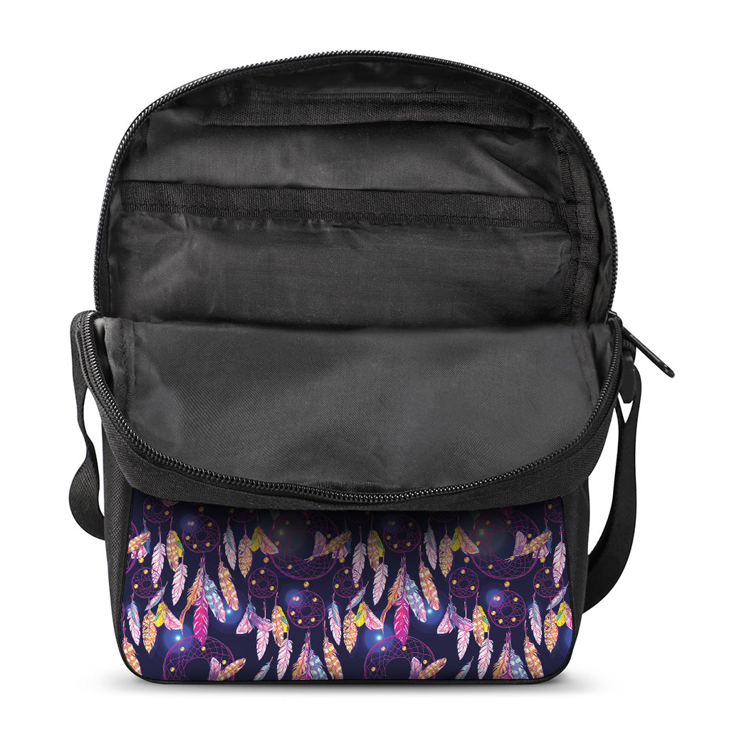 Boho Dream Catcher Pattern Print Rectangular Crossbody Bag