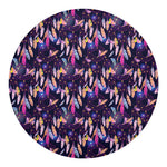 Boho Dream Catcher Pattern Print Round Blanket