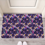 Boho Dream Catcher Pattern Print Rubber Doormat