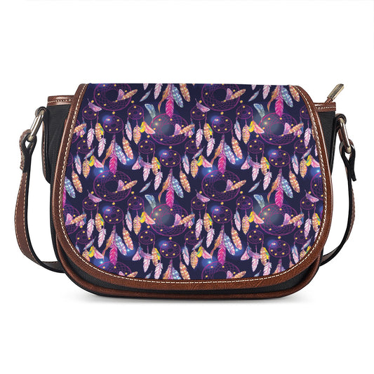 Boho Dream Catcher Pattern Print Saddle Bag