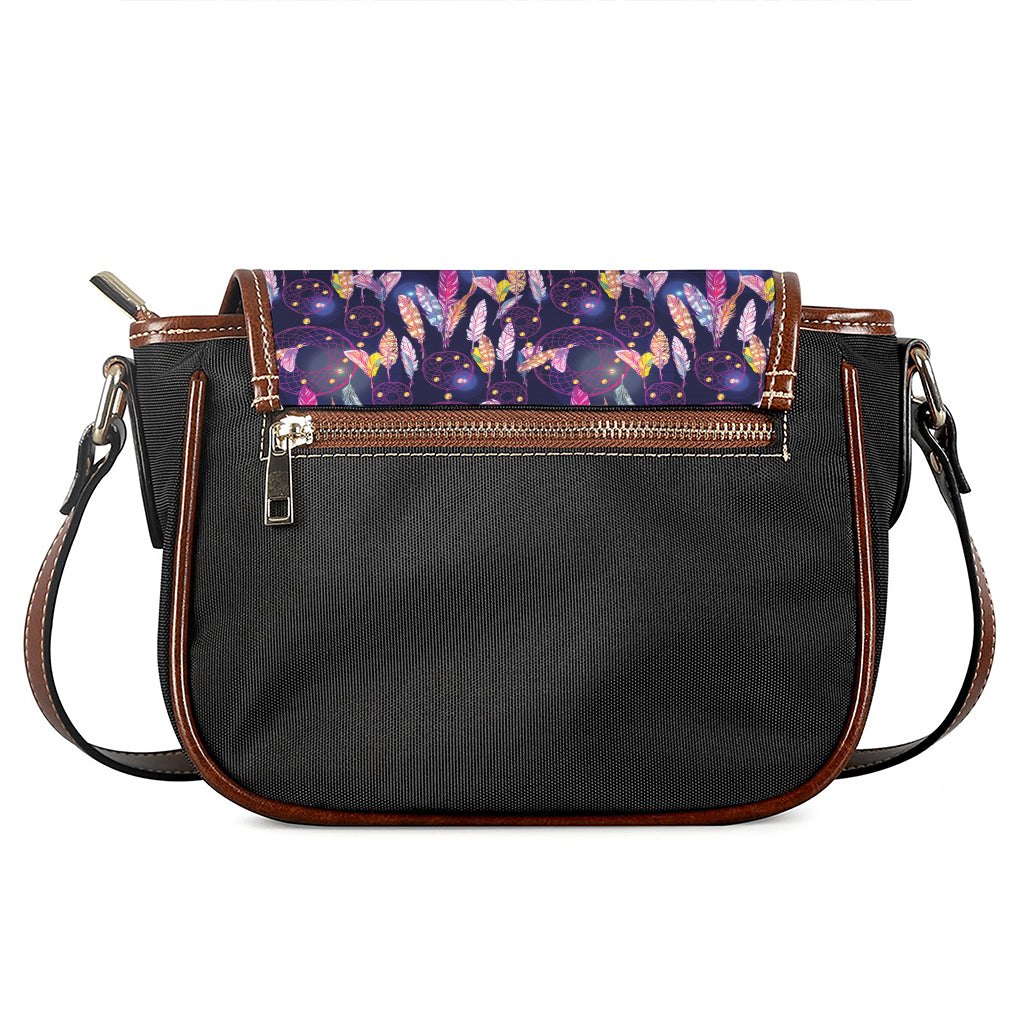 Boho Dream Catcher Pattern Print Saddle Bag