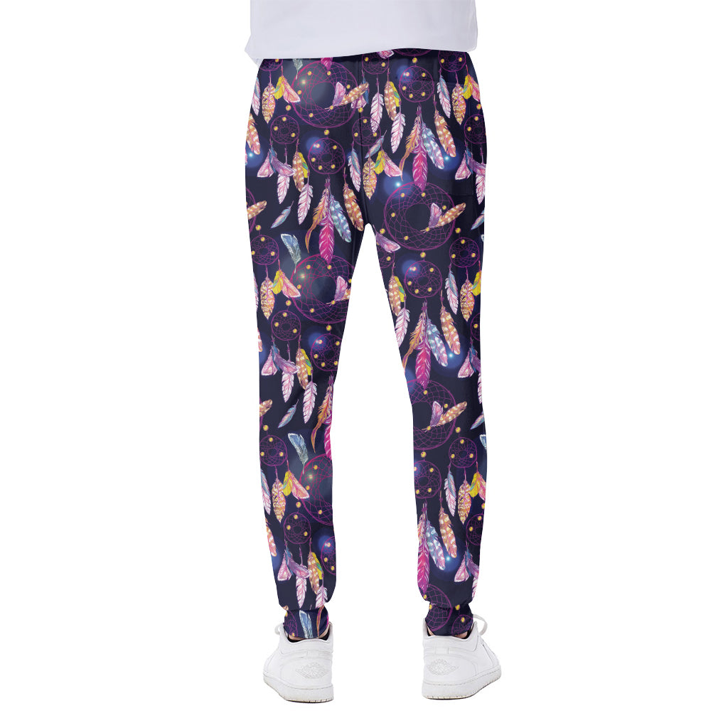 Boho Dream Catcher Pattern Print Scuba Joggers