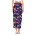Boho Dream Catcher Pattern Print Side Slit Maxi Skirt