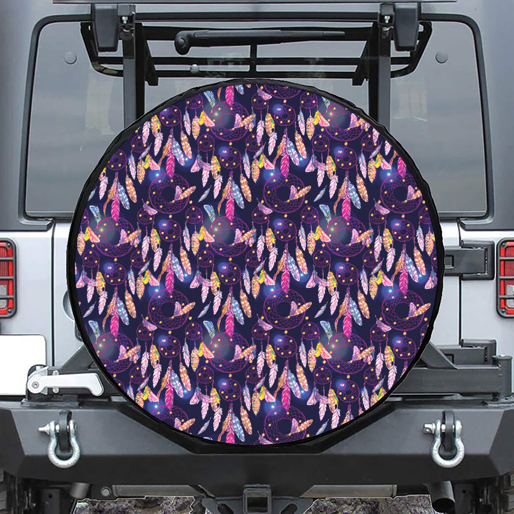 Boho Dream Catcher Pattern Print Tire Cover