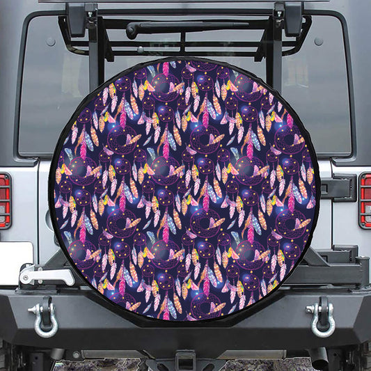 Boho Dream Catcher Pattern Print Tire Cover