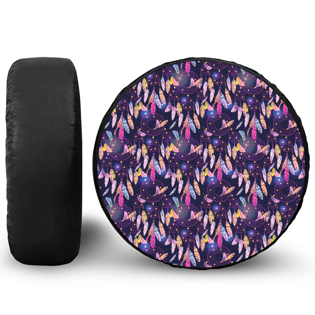Boho Dream Catcher Pattern Print Tire Cover