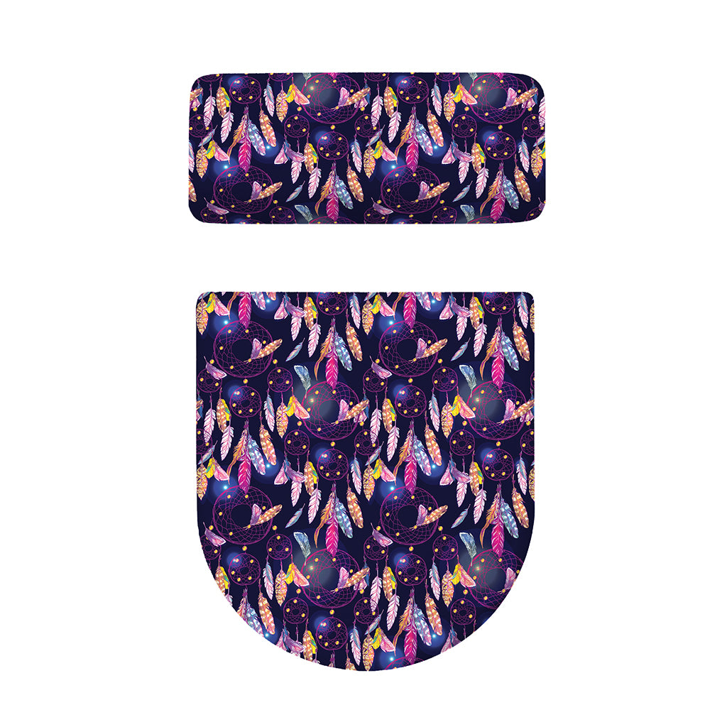 Boho Dream Catcher Pattern Print Toilet Lid And Tank Cover Set