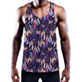 Boho Dream Catcher Pattern Print Men's Workout Tank Top