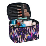 Boho Dream Catcher Pattern Print Travel Makeup Bag