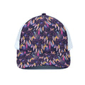Boho Dream Catcher Pattern Print White Mesh Trucker Hat
