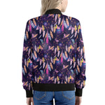 Boho Dream Catcher Pattern Print Women's Bomber Jacket