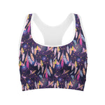 Boho Dream Catcher Pattern Print Women's Sports Bra