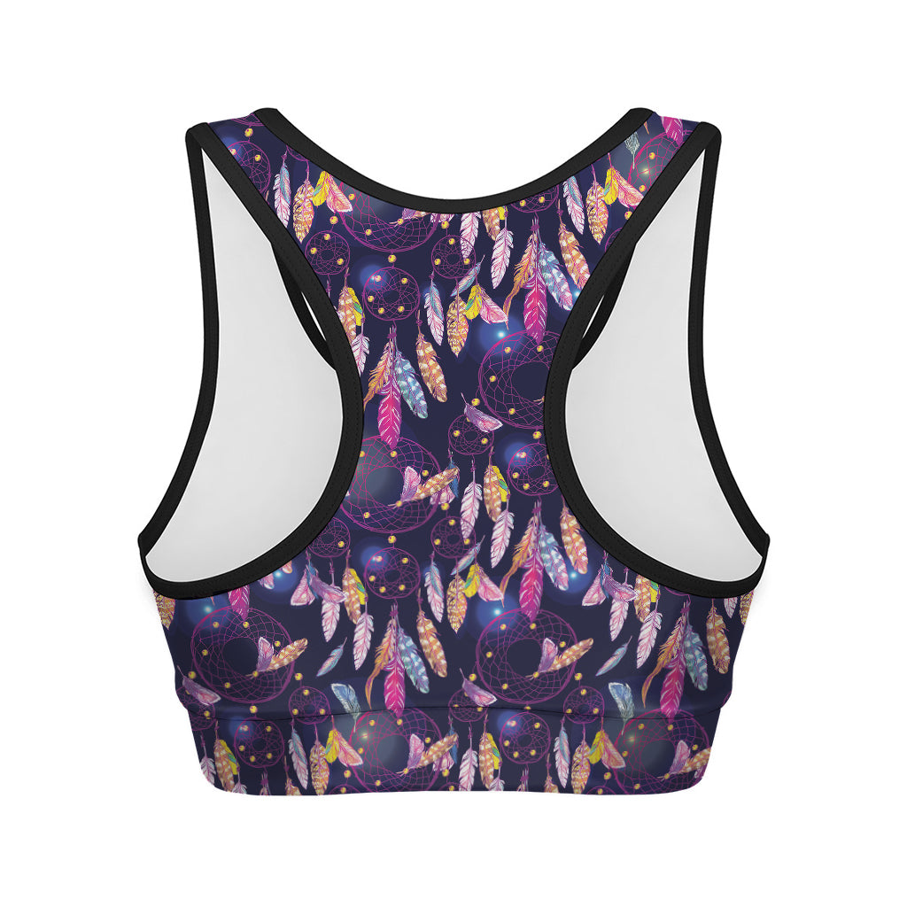 Boho Dream Catcher Pattern Print Women's Sports Bra