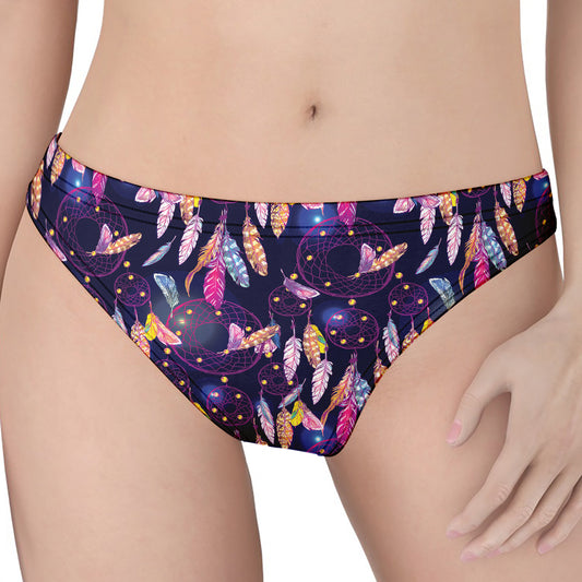 Boho Dream Catcher Pattern Print Women's Thong