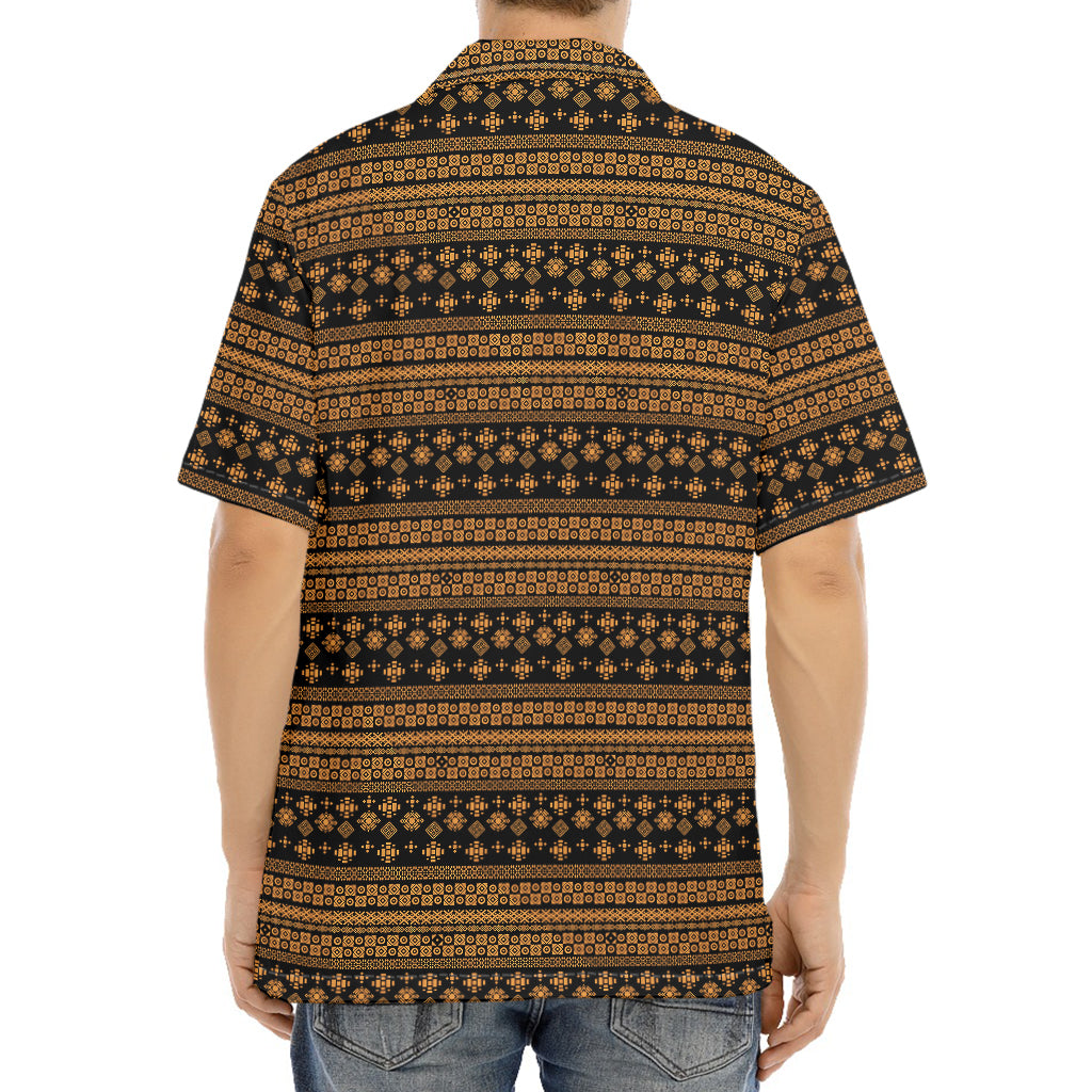 Boho Ethnic Pattern Print Aloha Shirt