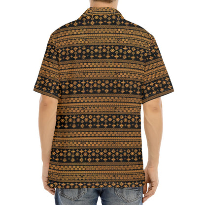 Boho Ethnic Pattern Print Aloha Shirt
