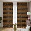 Boho Ethnic Pattern Print Blackout Pencil Pleat Curtains