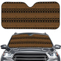 Boho Ethnic Pattern Print Car Windshield Sun Shade