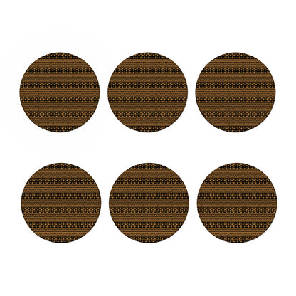 Boho Ethnic Pattern Print Coaster Set