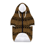 Boho Ethnic Pattern Print Dog Zip Up Hoodie