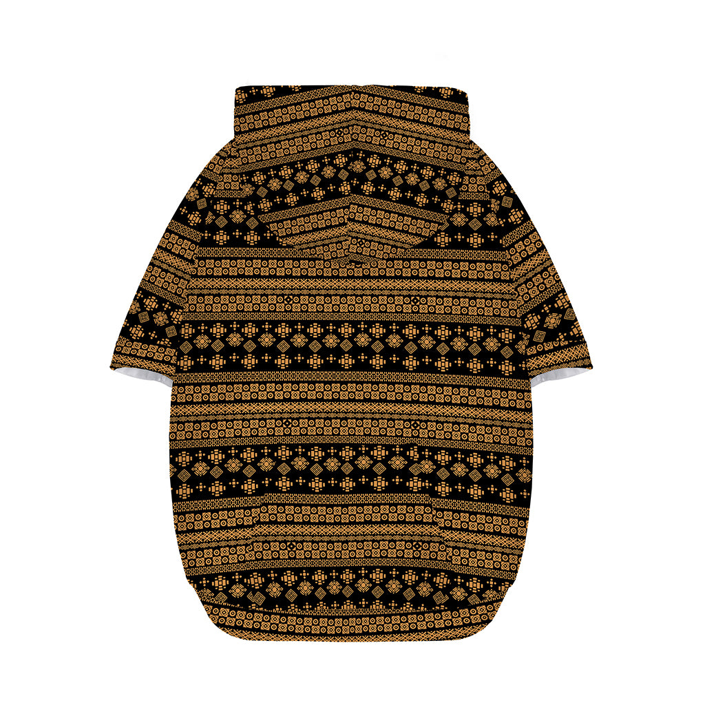 Boho Ethnic Pattern Print Dog Zip Up Hoodie