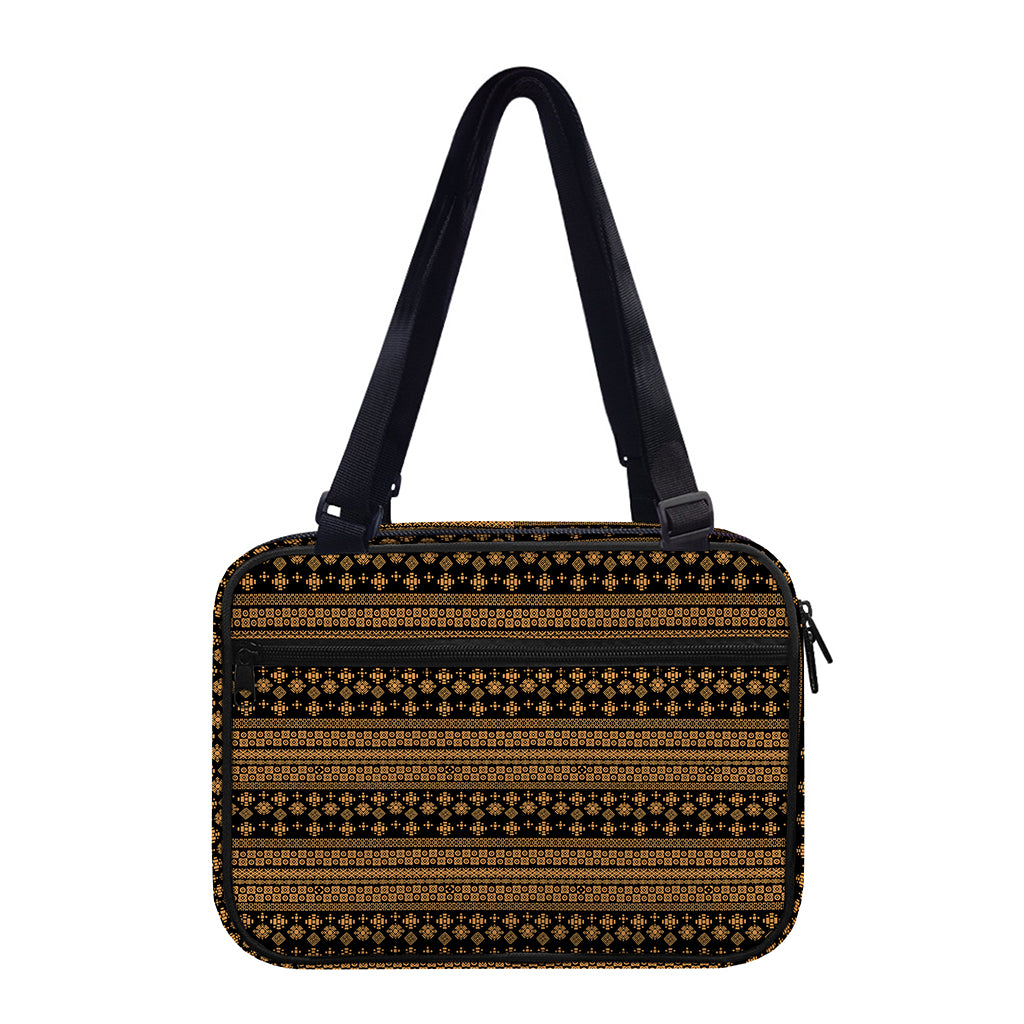 Boho Ethnic Pattern Print Double Strap Bible Bag