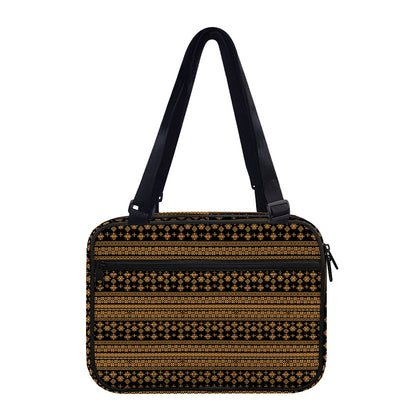 Boho Ethnic Pattern Print Double Strap Bible Bag
