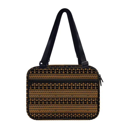 Boho Ethnic Pattern Print Double Strap Bible Bag