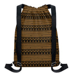 Boho Ethnic Pattern Print Drawstring Backpack