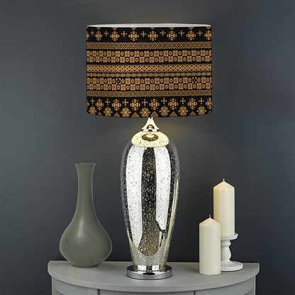 Boho Ethnic Pattern Print Drum Lamp Shade