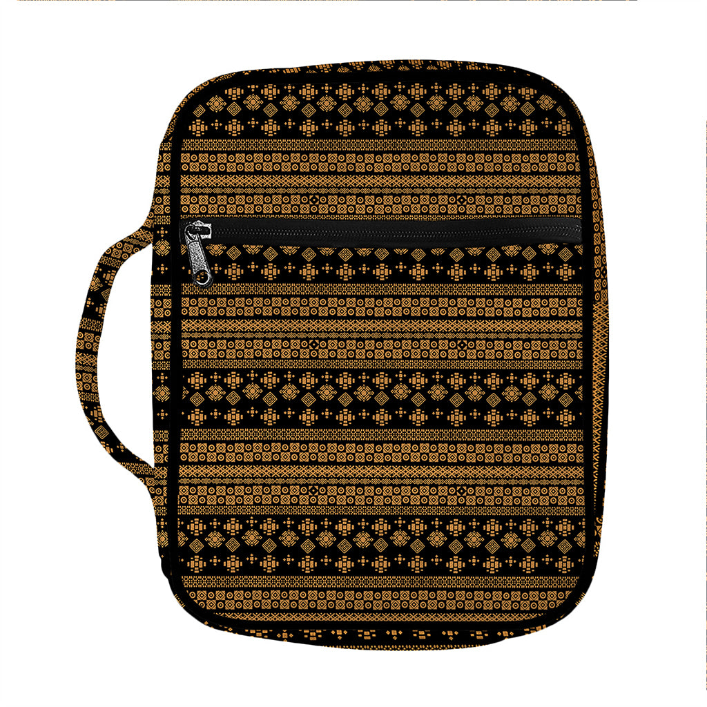 Boho Ethnic Pattern Print Front Pocket Bible Bag