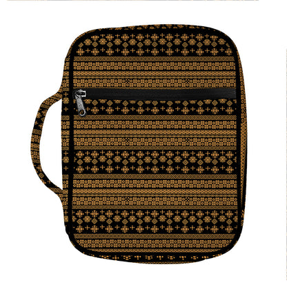 Boho Ethnic Pattern Print Front Pocket Bible Bag