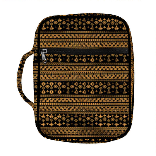 Boho Ethnic Pattern Print Front Pocket Bible Bag