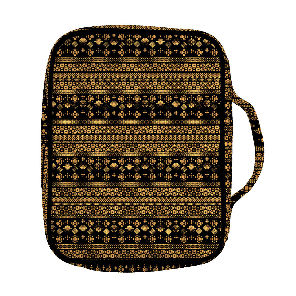 Boho Ethnic Pattern Print Front Pocket Bible Bag