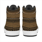 Boho Ethnic Pattern Print High Top Leather Sneakers