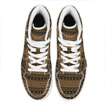 Boho Ethnic Pattern Print High Top Leather Sneakers