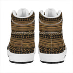Boho Ethnic Pattern Print High Top Leather Sneakers