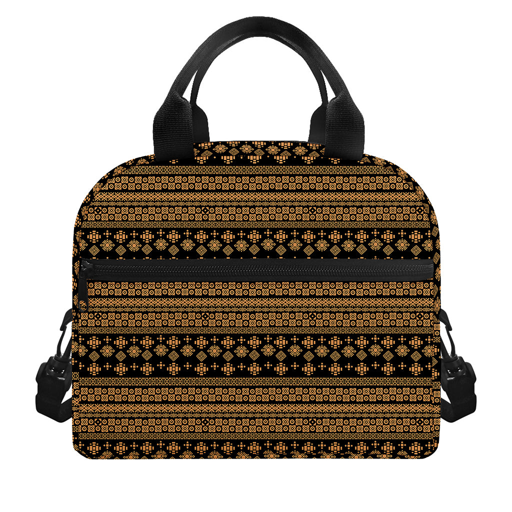 Boho Ethnic Pattern Print Insulated Lunch Bag