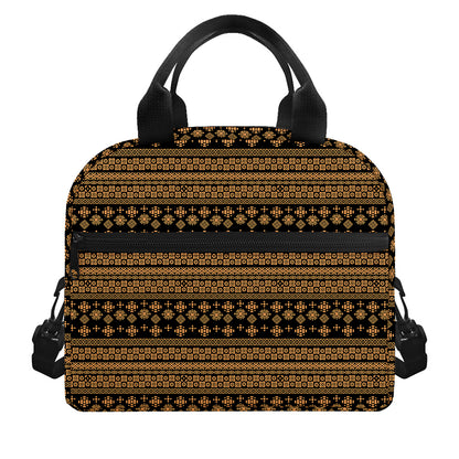 Boho Ethnic Pattern Print Insulated Lunch Bag