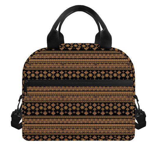 Boho Ethnic Pattern Print Insulated Lunch Bag