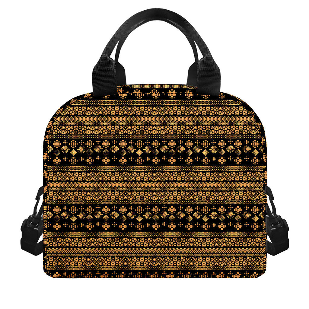 Boho Ethnic Pattern Print Insulated Lunch Bag
