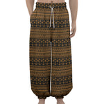 Boho Ethnic Pattern Print Lantern Pants