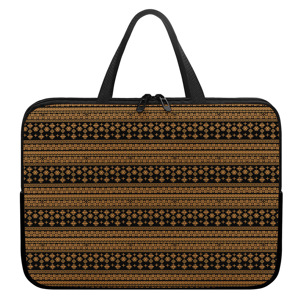 Boho Ethnic Pattern Print Laptop Sleeve With Handle